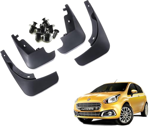 Image of WolkomHome Mud Flap Compatible with Punto Evo - Durable Splash Guards for Car Exterior Protection