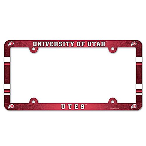NCAA License Plate with Full Color Frame, University of Utah