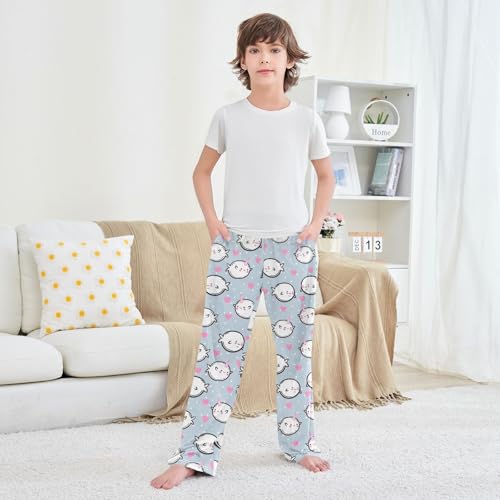 Boys' Pants Unicorn Fish Heart Long Bottoms Jogger Pants Elastic Waist Trousers with Pockets S-XL3
