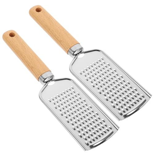 Zerodeko 2pcs Rallador de Queso Acero Inoxidable Multifunción miniatura 1