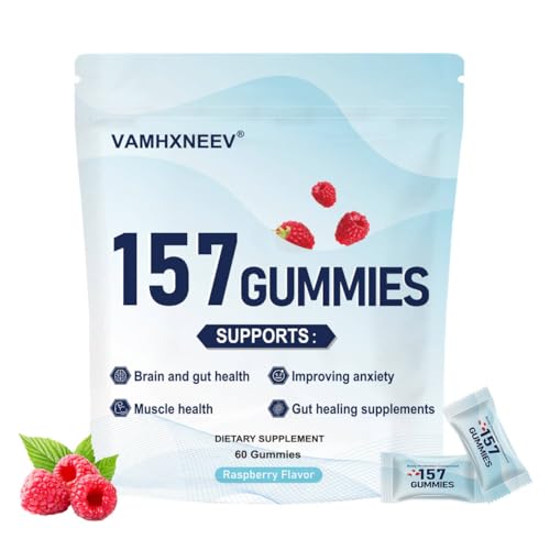 INMT New 157 Gummies for Men & Women Small Packaging Raspberry Flavor Gluten Free - Pack of 1