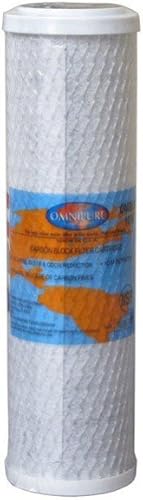 Omnipure (OMB934-5M) Elemento de reemplazo de bloque de carbono de 5 micrones de 10"