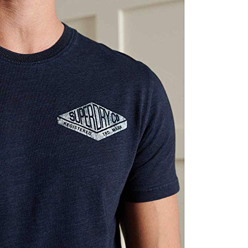 Superdry M1011206A Vintage Indigo Tee 050620 Uomo