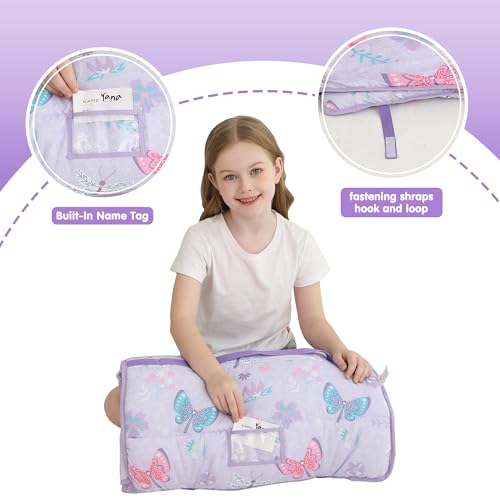 Image of Viviland Toddler Kid Nap Mat for Preschool, Slumber Bag with Pillow and Blanket, Daycare Sleeping Bag Kindergarten Sleep Mat