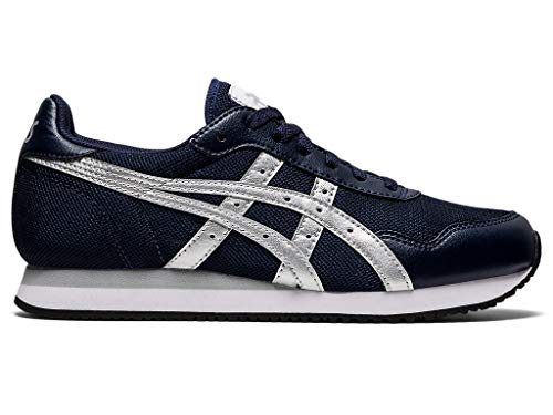 ASICS Women's Tiger Runner Shoes, 6.5, Midnight/Pure Silver
