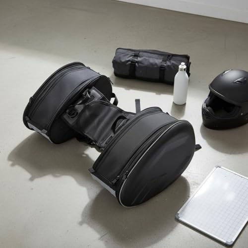 Sacoche de selle extensible pour partir en voyage à moto l'esprit libre