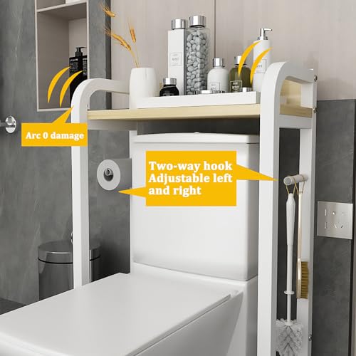 Étagère au-dessus des toilettes pour optimiser les petits espaces étroits