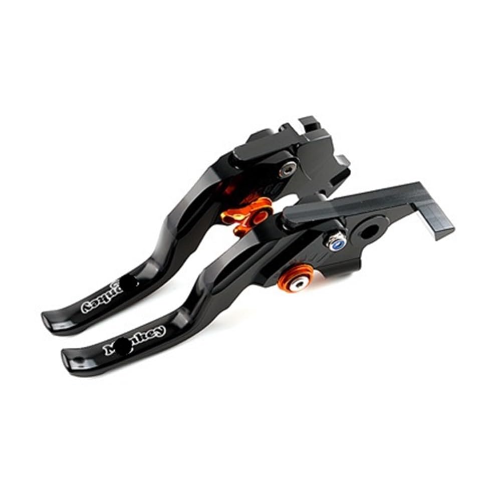 Nhgfdfs Short Orange Motorcycle Clutch Brake Lever Brake Clutch Levers Motorcycle Cnc Adjustable For Ho&Nda 125 Z125 Grom Accessories