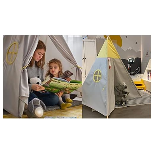 Bricoloco Tienda Infantil Apache niños y niñas. Tienda Tipi de campaña India Juguete Infantil Juegos de Aventuras