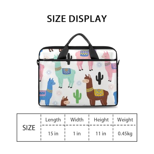 Bolso porta laptop alpaca cactus 14-15 pulgadas miniatura 2