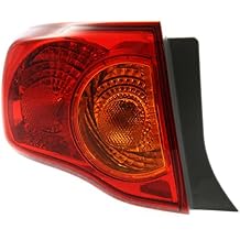 For 2009 2010 Toyota Corolla Rear Tail Light Driver Side | Replacement For TO2800175 | 81560-02460