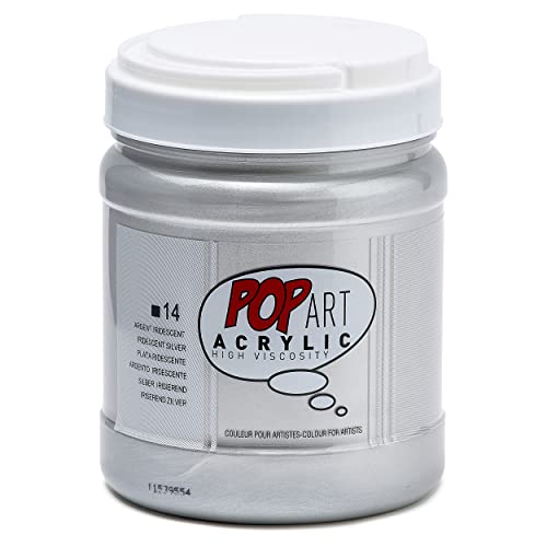 Peinture acrylique Pébéo 700ml argent haute viscosité 810014
