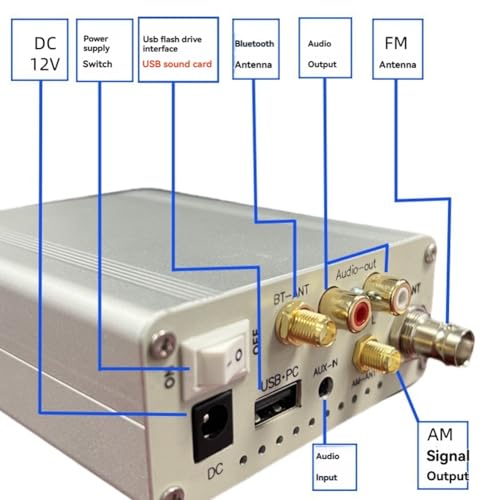 Transmetteur AM FM Bluetooth modulateur frequence audio prise EU