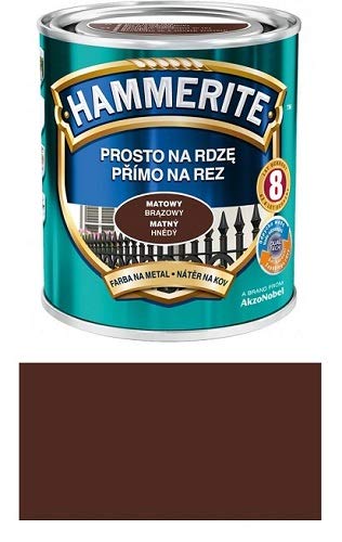 Hammerite Metallschutz-lack Lack Rostschutz 2,5 l Matt/Schwarz/Braun (Matt Braun)