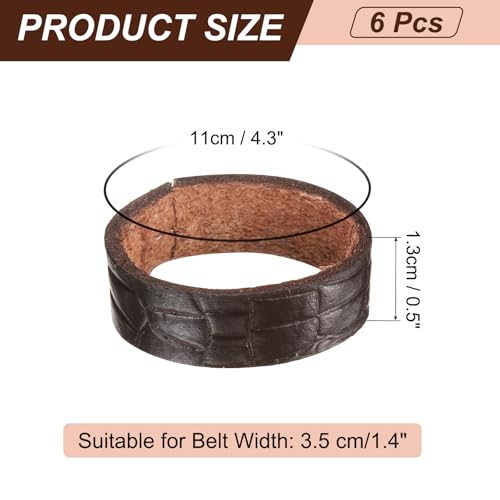 uxcell Leather Belt Loop Keeper, Belt Straps Ring Replacement Strap Holder Wide Belt Retainer2