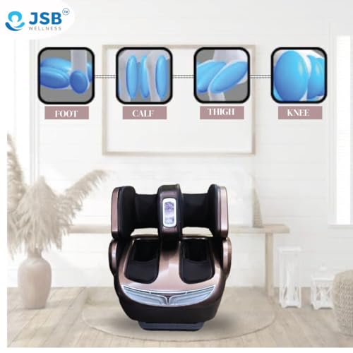 Image of JSB HF60 Shiatsu Massager for Leg Pain Relief with Heat (AC Powered) (Black)