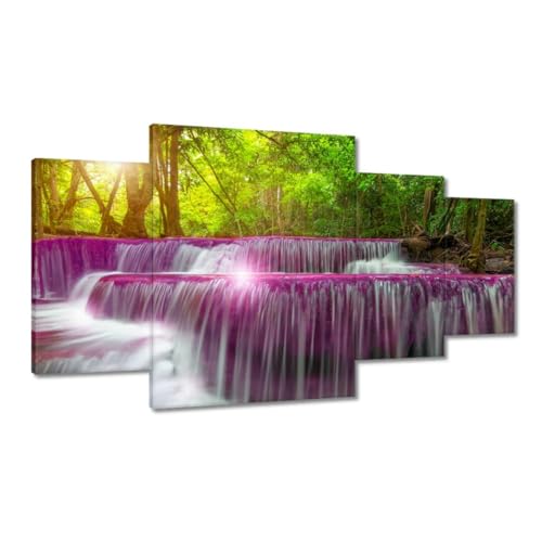 Peinture imprimée sur toile cascade 160x90cm habiller grand mur blanc