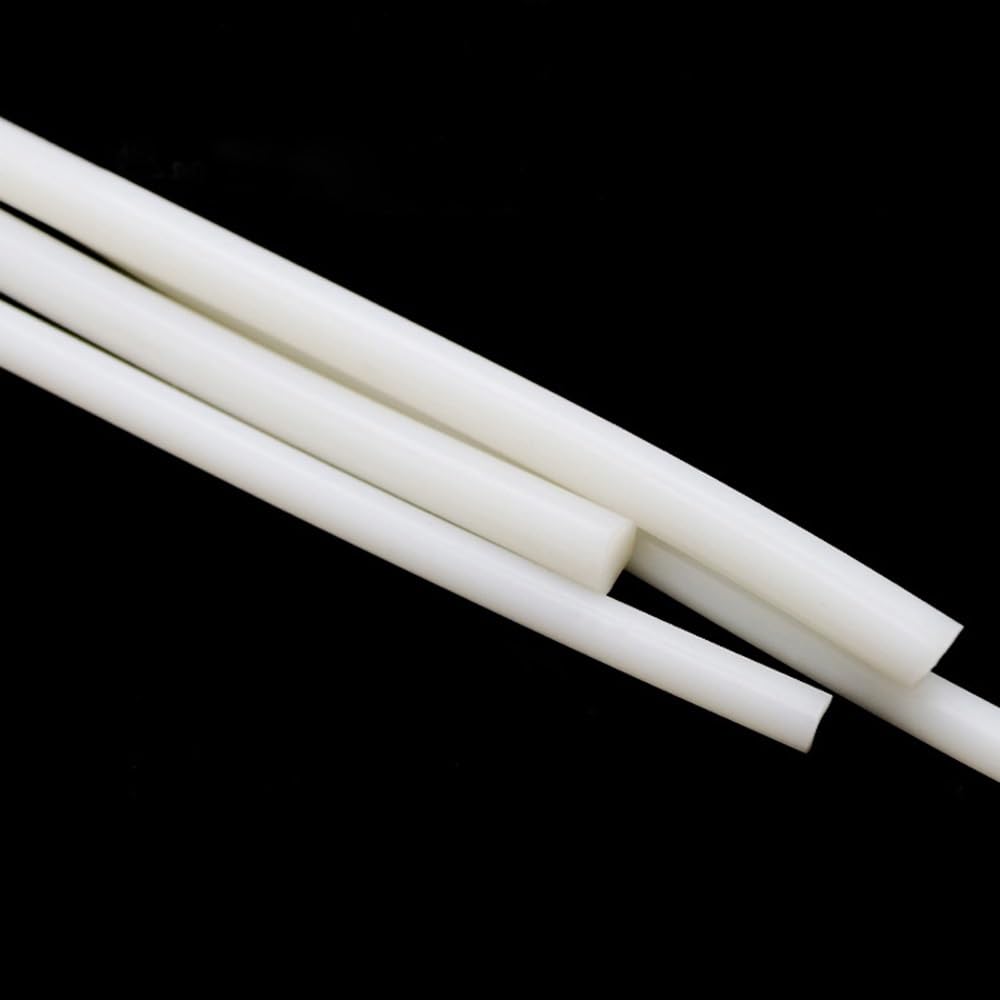 Striscia di guarnizione della porta Cavo in silicone solido bianco da 10 m, diametro 1 mm-25 mm, guarnizione in gomma piena, di tenuta stagna, striscia in, pz