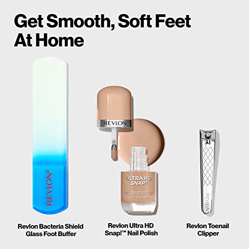 Revlon Bacteria Shield Glass Foot File & Buffer, 1 Count - image 7