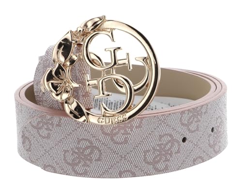 Ceinture pantalon GUESS Emera Logo rose ajustable W85 accessoire mode femme
