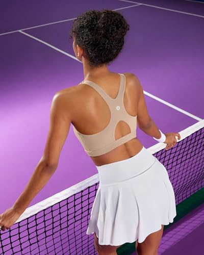 Image of RUNNING GIRL Sports Bras for Women High Support,Racerback Supportive Molded Cup Sports Bra with Sewn in Pads