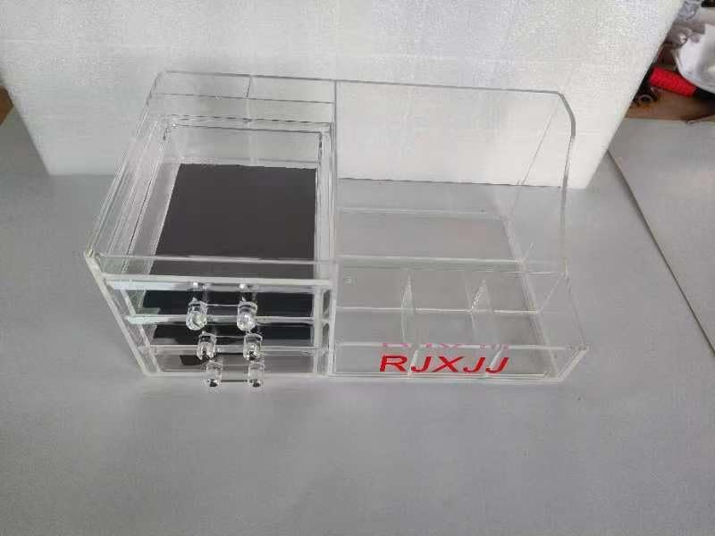 Miniatura 2 de Caja de almacenamiento de maquillaje cosmético y joyería de acrílico transparente -Cajas de plástico de almacenamiento -Ideal para baño