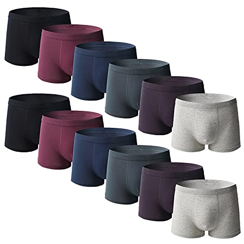 RTRDE Men's Boxers Pack Soft Stripe Splcing Briefs Underpants Knickers Shorts Sexy Underwear Boxer Briefs