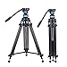 Produktbild SIRUI Video Tripod Stativ SH15,Aluminium Travel Videostativ mit 360°Fluidkopf,155cm, Max Load 10KG Nutzlast, Reisestativ kamerastativ für DSLR,Camcorder,Kamera,Videokamera