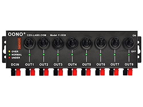 8 Channel Connector Power Splitter Distributor Source Strip, With 8 Independent Control Switch #TOP7