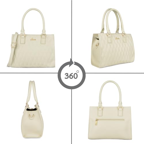 Image of Lavie Women's Stitch Shelly Medium Satchel Bag | Ladies Purse Handbag