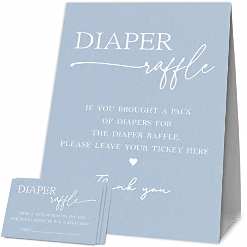 Jeux de fête prénatale sur thème bleu pour animer la table des cadeaux de votre baby shower