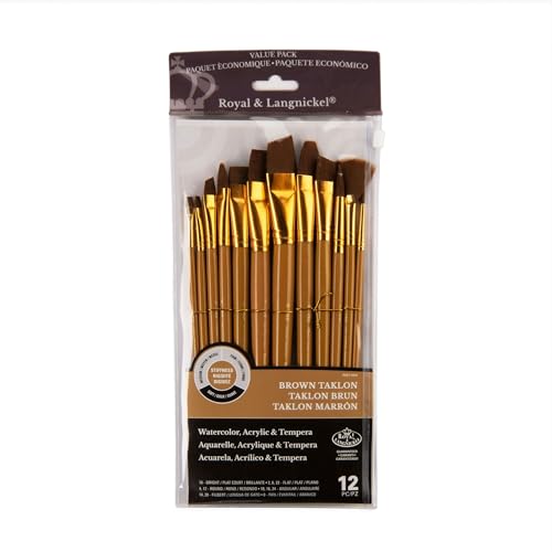 Royal Brush Manufacturing Royal and Langnickel Zip N' Close 12-Piece Brush Set