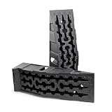 Wiltec Auffahrrampe für Pkw 2er Set bis 5 t Traglast, robuste Autorampen aus PP, Unterlegkeile 90,5 x 30 x 21,5 cm, Auffahrkeile mit rutschsicherem Boden, ideal für Wartungsarbeiten