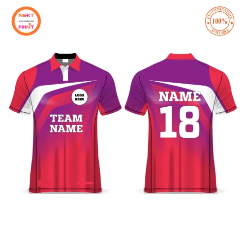 Buy NEXT PRINT Men`s Kabaddi Sports Jersey With Team Name, Name