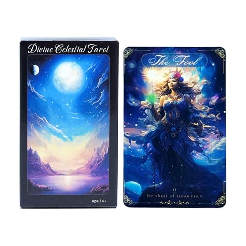 DAWCBVJQ Baraja de Cartas del Tarot - Diseño de Figuras
