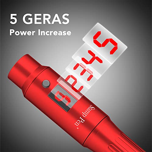 Drroller-Dermapen-Professional-Electric-Derma-Pen-Derma-Stamp-for-Face-Body-Hair-Growth-Wireless-Derma-Machine-Kit-Skin-Pen-with-Anti-Flow-Back-Replacement-Needle-Cartridges-2pcs-12-pin-Red