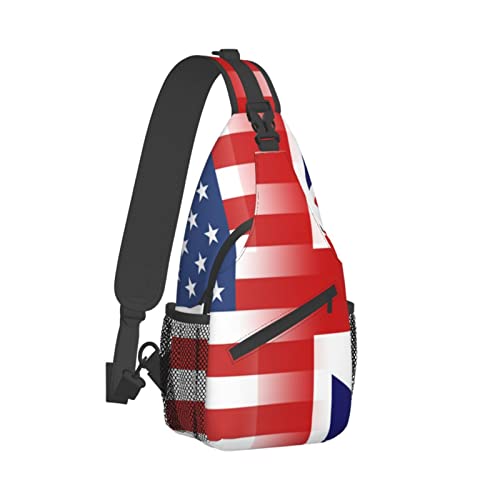 Mochila bandolera unisex negra compacta y resistente miniatura 3