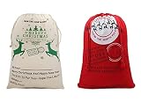 Value Pack Christmas Bags Santa Stocking Gift Sack Express Delivery Present Bag Red Drawstring Gift