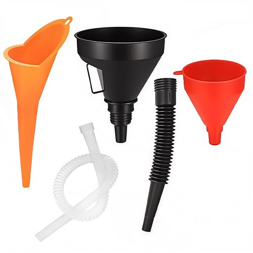 3 Stück Einfülltrichter Set, rechtwinkliges flexibles...