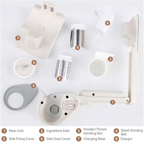 Rallador eléctrico de queso recargable inalámbrico miniatura 5
