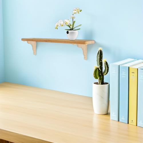 Support mural bois beige de qualité supérieure pour tablette épurée