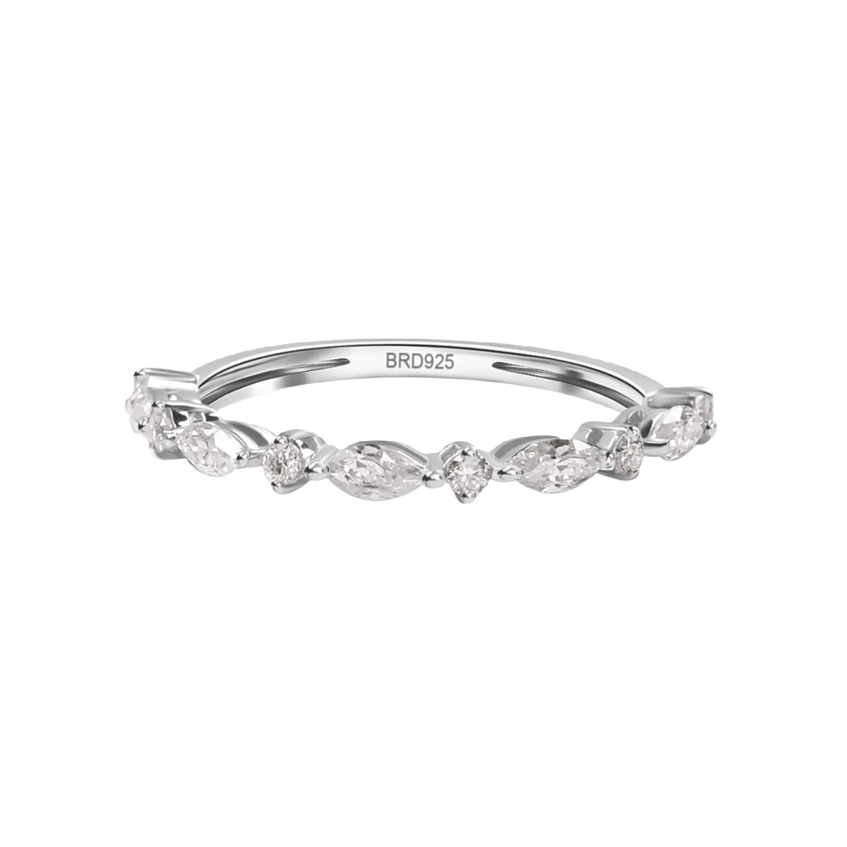 brd jewelry 925 Sterling Silver Elegant Moissanite Band Ring For Women & Girls I Gift For Her I With Hallmark & Certificate Of Authenticity (17) (B0BZHNM5SY) Amazon Price History, Amazon Price Tracker