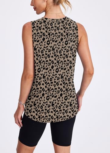Image of Womens Workout Tank Tops Lightweight Sleeveless Shirts for Women Loose Fit Tops for Athletic Running Tennis Yoga