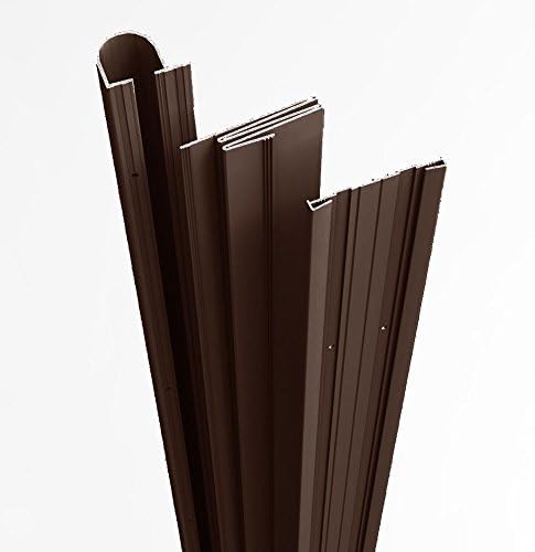 Complete Door Safety Shield Set | Finger Pinch Protector Guards for Door Hinges (80", Brown)