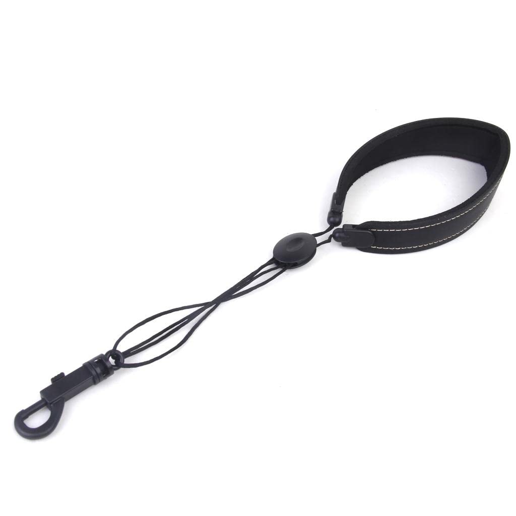 Set di 10 cinghie regolabili imbottite per sassofono con gancio a scatto, colore: nero