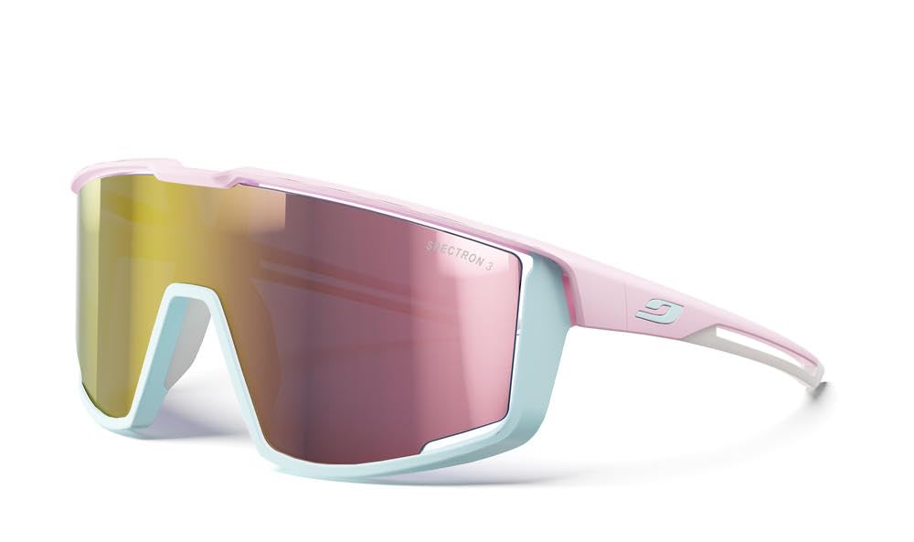 Julbo Lunettes de soleil - FURY - Hommes - Rose Pastel/Bleu Clair - Catégorie 3