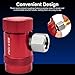 CALPOSE R1234yf Adapter Fittings, Adjustable R1234yf Quick Couplers, Air Conditioning Line Repair Tool Kit for R1234yf Car AC System Evacuation Recharging, R1234yf AC Service Port Connectors