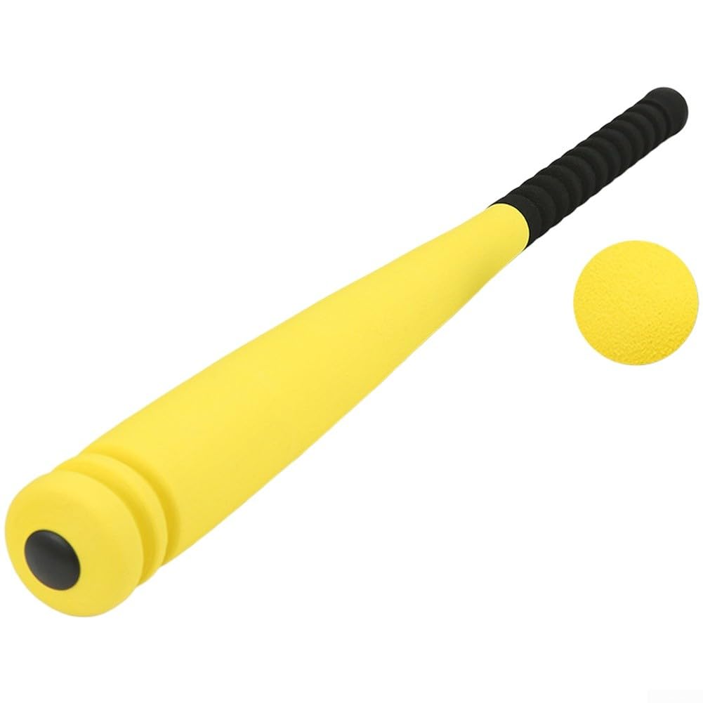 Upluxmira For Children's Soft Sponge Baseball Bat With Non Slip Handle And Lightweight, For Safe Play And Practice In Parks And Backyards(yellow)