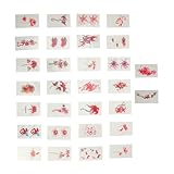 Ipetboom 120枚 花の ステッカー タトューシール タテゥーシール タツー シール タツゥーシール コスプレ ステッカー スケートボード 人工の 転写