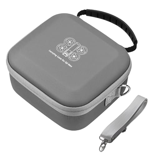 Tosiicop Tasche für DJI Neo Tragetasche Aufbewahrungs Tragbare Koffer Schutz Wasserdichtes Case für Neo Drohne Zubehör Fly More Combo und Intelligent Flight Battery Grau (Klein)